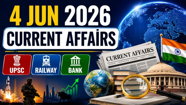 4 jun 2026 current Affairs
