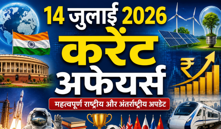 14 July 2026 Current Affairs in Hindi